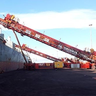 All Wheel Travel Shiploader