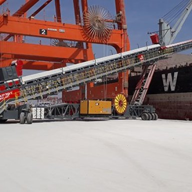 All Wheel Travel Shiploader