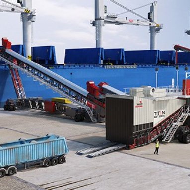 All Wheel Travel Shiploader